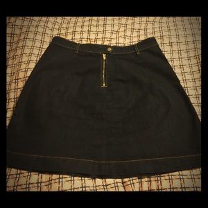 Massimo Dutti Dark Wash Jean Skirt - Sz 10